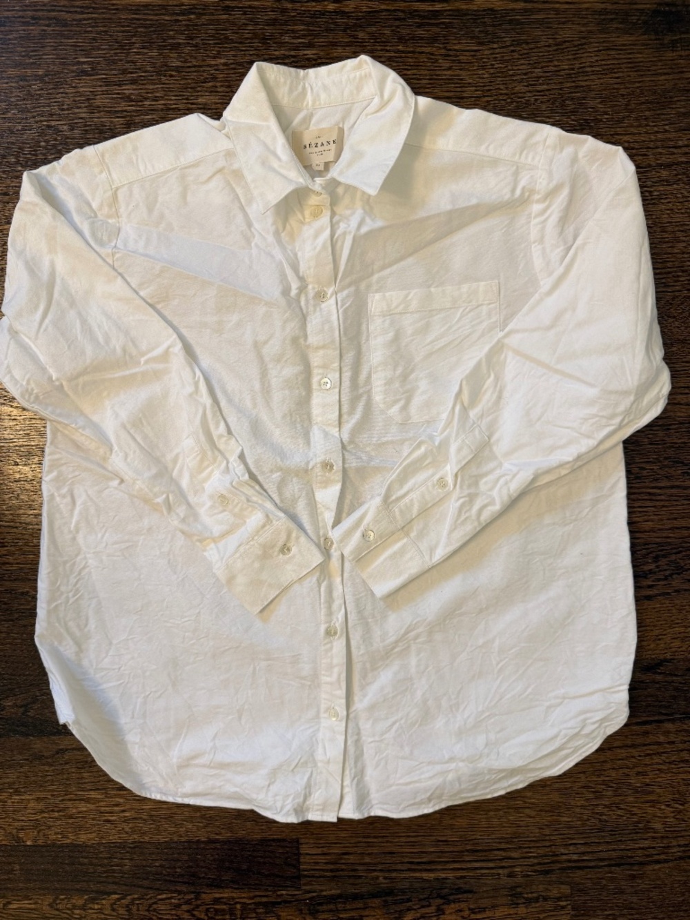Sezane Max Shirt Casual White - Size 2